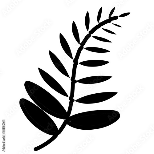 Fern icon vector image. Can be used for Rainforest.