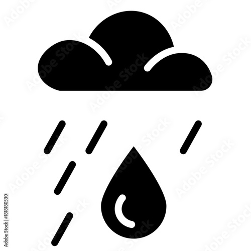 Rainfall icon vector image. Can be used for Rainforest.
