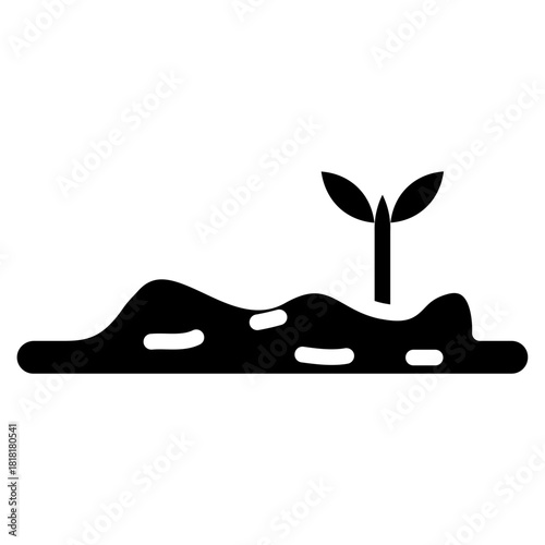 Soil icon vector image. Can be used for Rainforest.