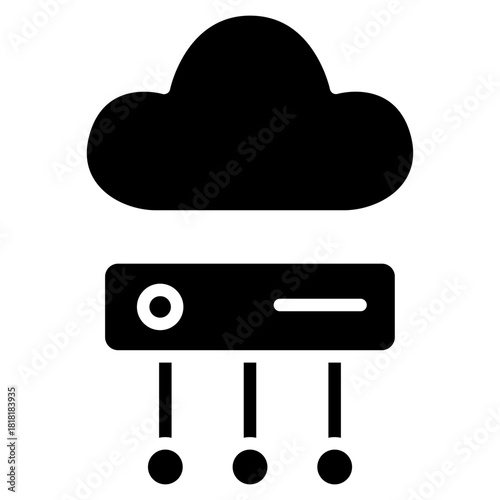 Edge Computing icon vector image. Can be used for Cyberpunk.