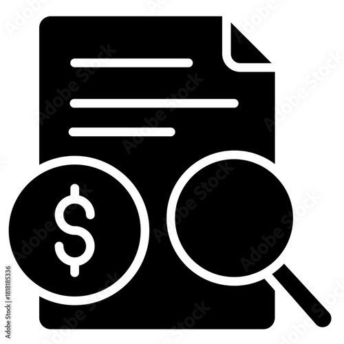Financial Disclosure icon vector image. Can be used for Compliance And Regulation.