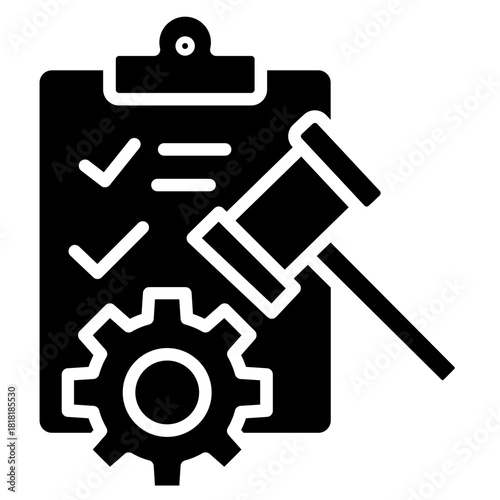 Regulatory Framework icon vector image. Can be used for Compliance And Regulation.