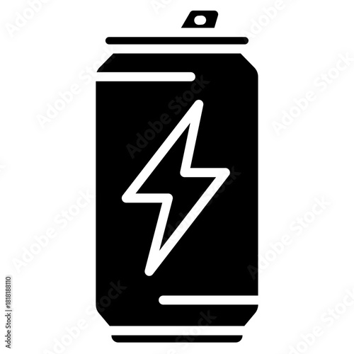Energy Drink icon vector image. Can be used for Bar.
