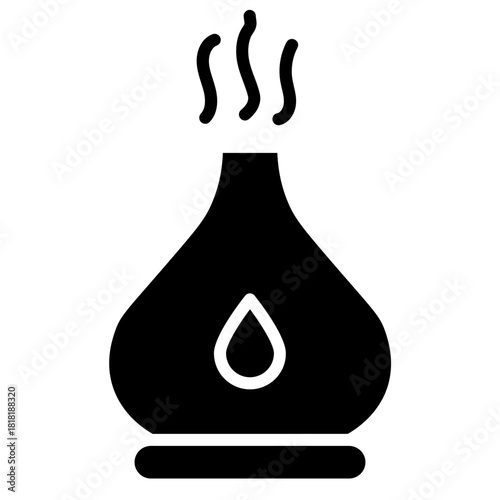 Aromatherapy icon vector image. Can be used for Cosmetology.