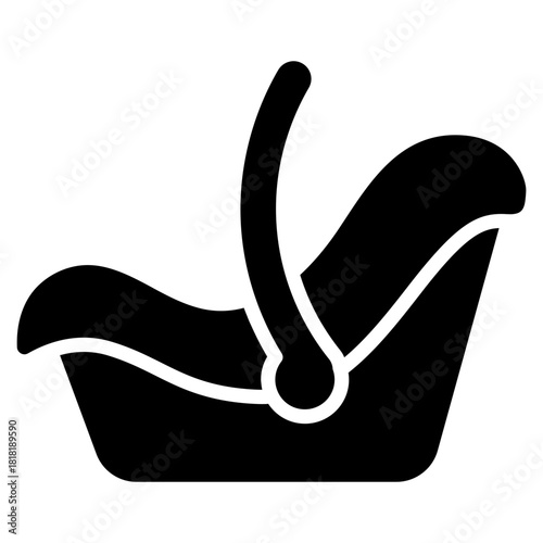 Infant Car Seat icon vector image. Can be used for Maternity.