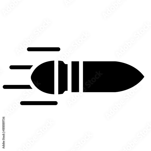 Ballistics icon vector image. Can be used for Crime Investigation.