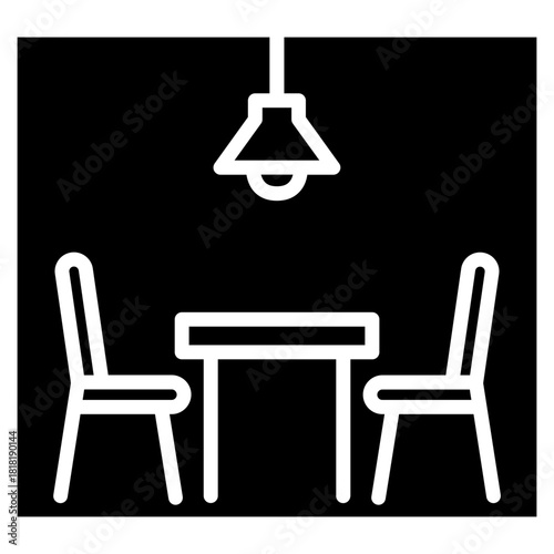 Interrogation Room icon vector image. Can be used for Crime Investigation.