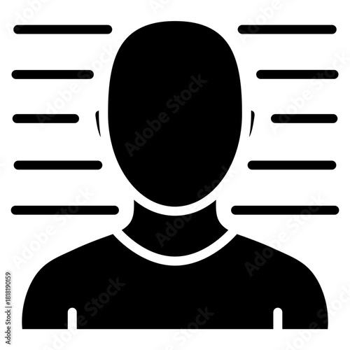 Mugshot icon vector image. Can be used for Crime Investigation.