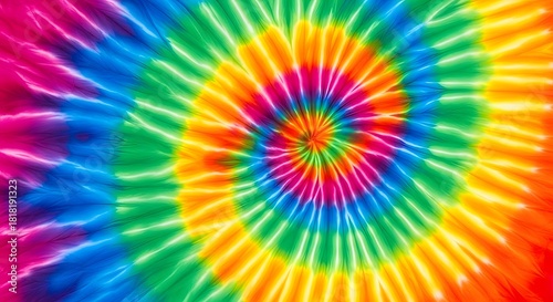 Vibrant rainbow swirl tie dye pattern background