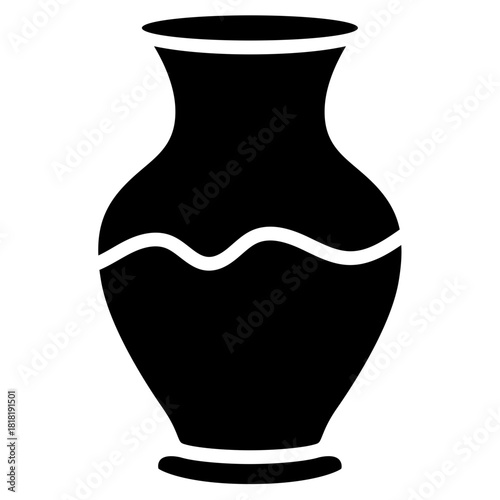 Ceramic Pottery icon vector image. Can be used for Archeology.