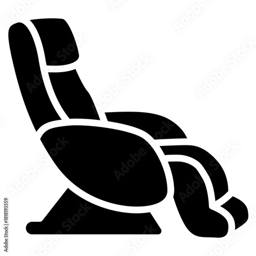 Massage Chair icon vector image. Can be used for Nursing Home.