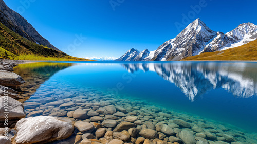 Crystal-Clear Mountain Lake...