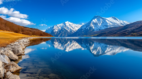 Crystal-Clear Mountain Lake...