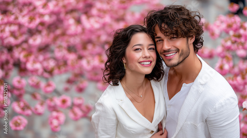 Couple Standing Under Bloom...