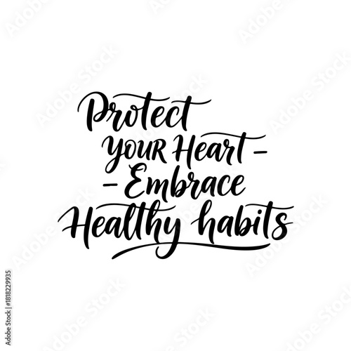 Protect your heart - embrace healthy habits isolated on transparent background