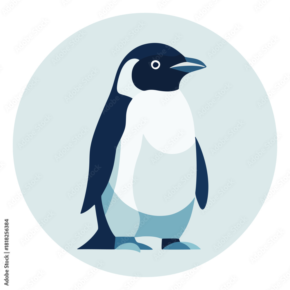 Fototapeta premium Exotic bird logo with beautiful feathers with dynamic and minimalist design lines reflecting elegant luxury