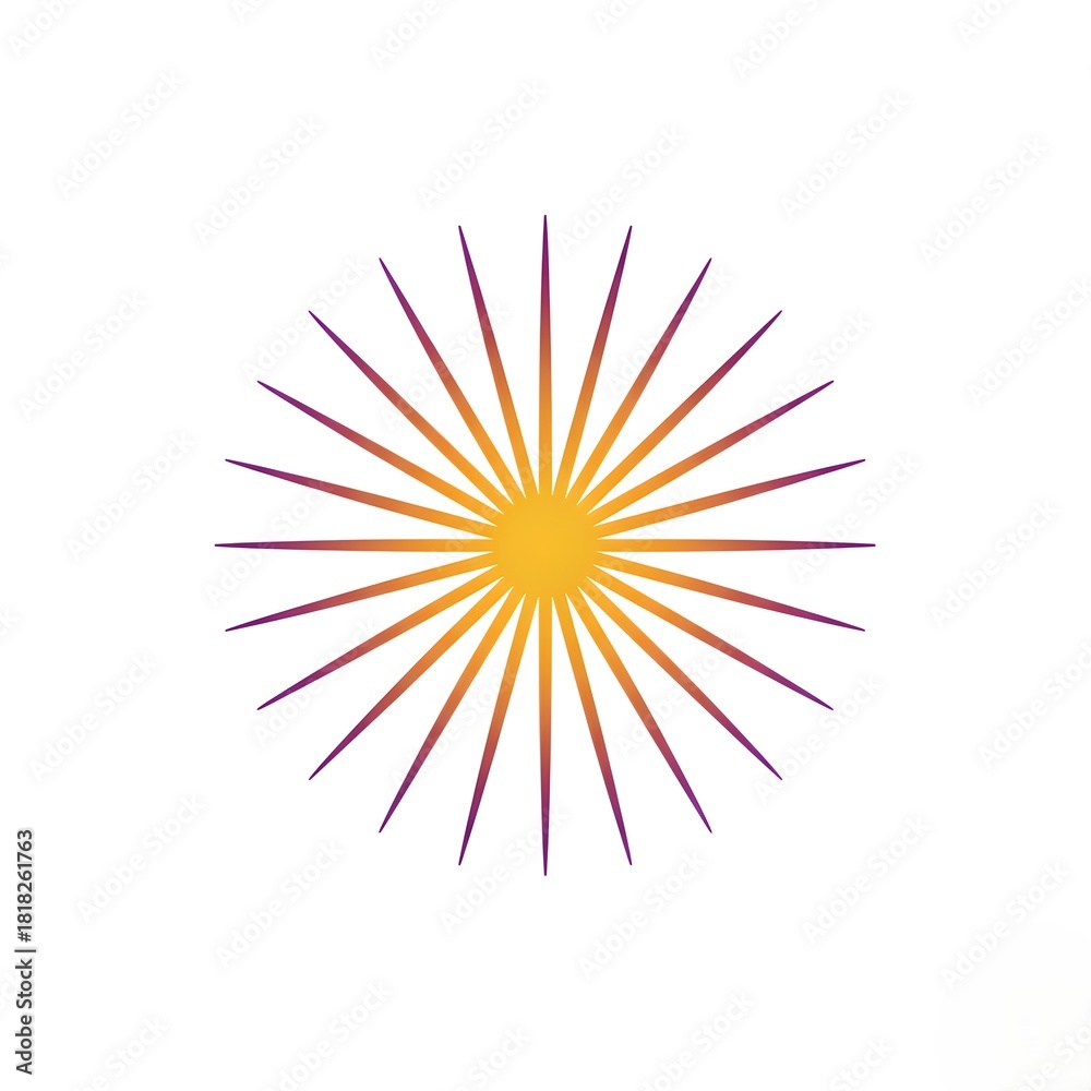 Obraz premium star burst background logo icon