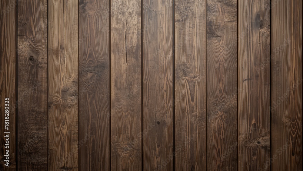 Naklejka premium Close-up of textured aged wooden planks used as background for text layout, emphasizing surface wear and natural grain