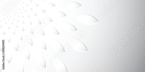 Elegant White Petal Background: A delicate, gleaming texture with subtle gradients, ideal for clean designs, minimalist projects, and modern presentations needing a refined touch