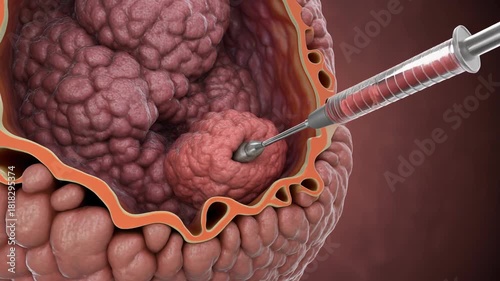 3D Animation: Core Needle Biopsy Sampling of Tumor Tissue