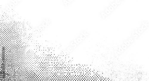 Black dots fading into white background abstract pattern vector