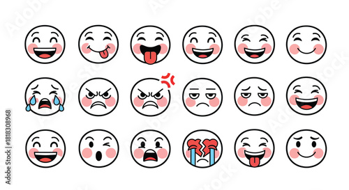 Express yourself using these cute, expressive emoticons for social media