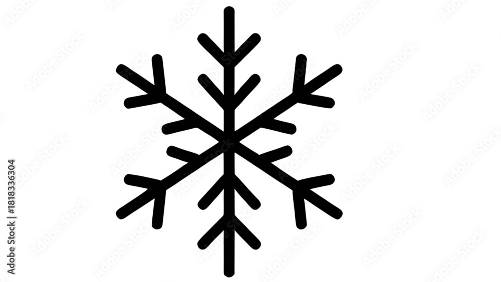 Fototapeta premium Snowflake icon