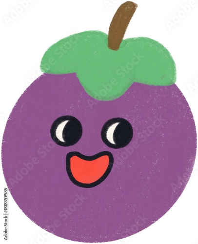 Tropical Fruit Icon Set | Cute Emoji Style Exotic Fruit Illustrations
