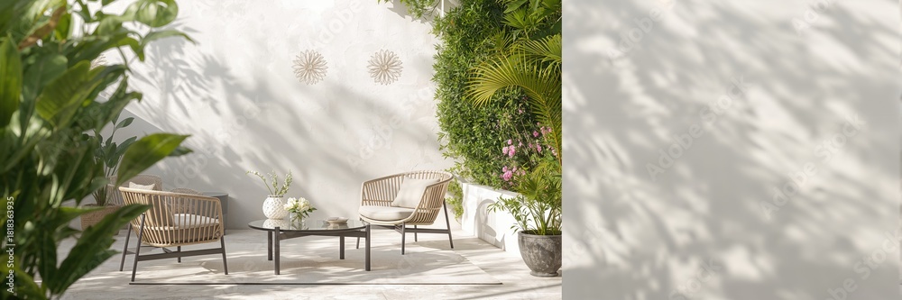 Obraz premium Modern bedroom interior with minimalist design, emphasizing space efficiency and clean lines, interior design