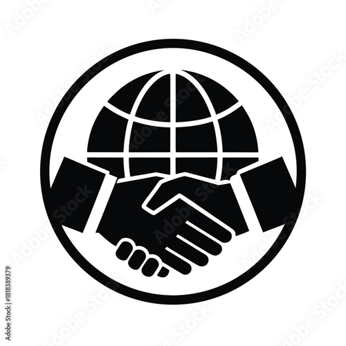 International Business Handshake Icon