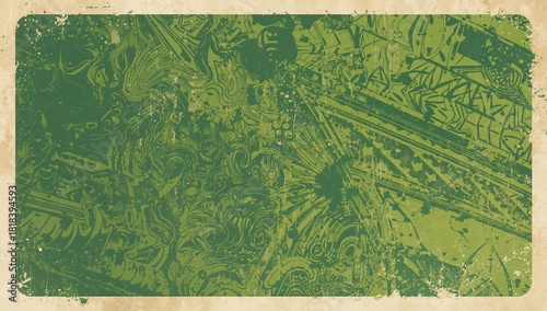 Vintage art illustration fe...