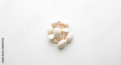 Stylish living room interior with small fir trees and Christmas decorations, serving as a festive holiday setting