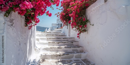 Fototapeta Naklejka Na Ścianę i Meble -  White rocks arranged in a wall pattern on a beach, natural landscape emphasizing erosion risk, daytime, outdoor setting