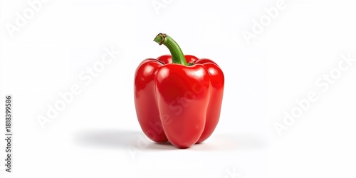 Red bell pepper isolated on...