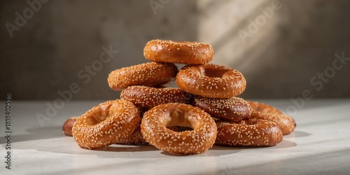 Close-up of Greek sesame br...