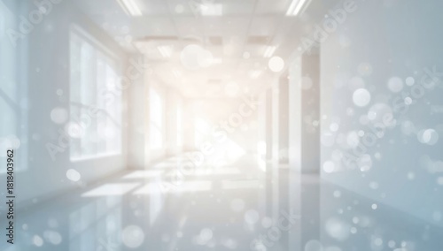 Blurred office background, ...