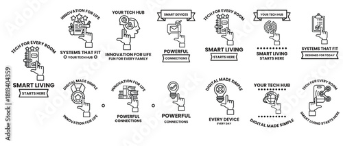 Smart living is a concept that is being promoted through these images