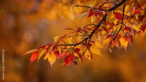 Tree branch adorned with au...