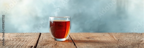 Black tea served in a glass...