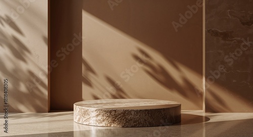 Natural stone podium for be...