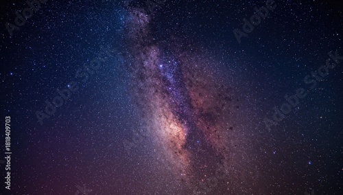 Vibrant night sky adorned w...