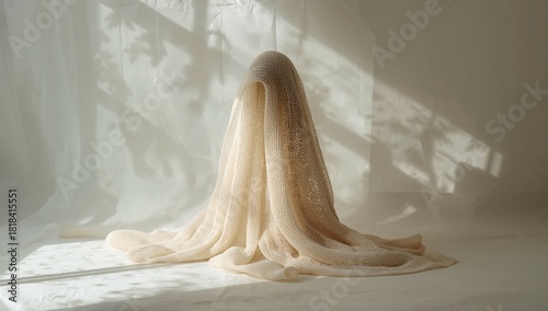 Textured fabric covering a ...