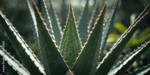 Close-up of Spiral Aloe pla...