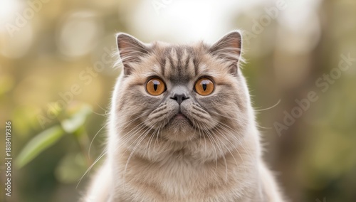 Close up of a Scottish fold...