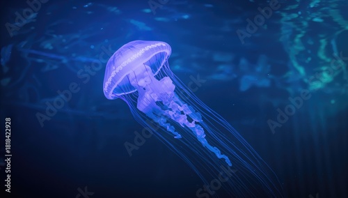 Jellyfish in an aquarium ta...