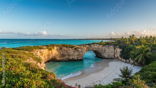Natural Bridge in Aruba, sh...