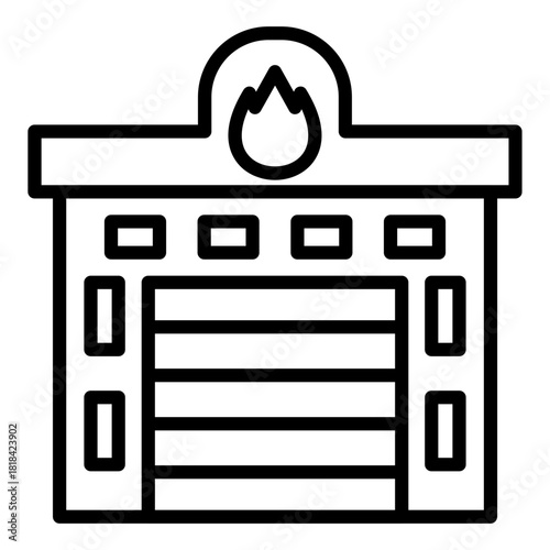 Fire Station Icon