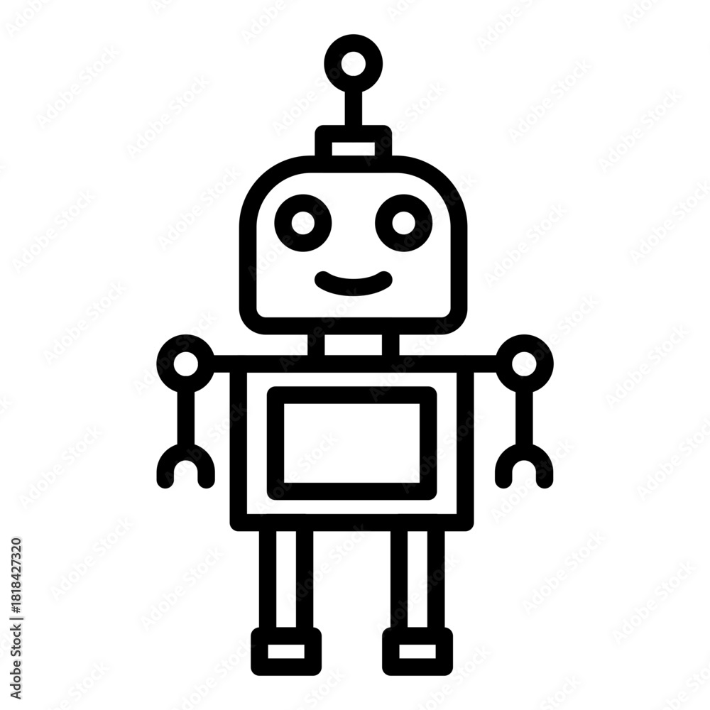 Naklejka premium Robot Icon