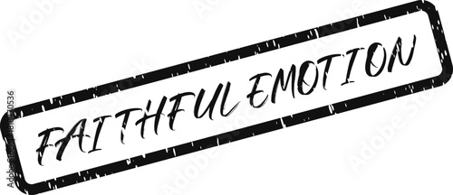 Expressive declaration of faithful emotion presented as a textured stamp conveying profound heartfelt sentiment