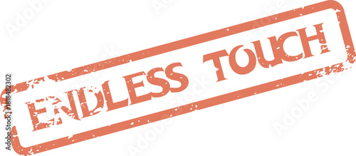 Vintage Style Endless Touch Concept Stamp Emblem Sign for Enduring Connections and Gentle Impressions